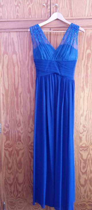Vestido fiesta largo azul