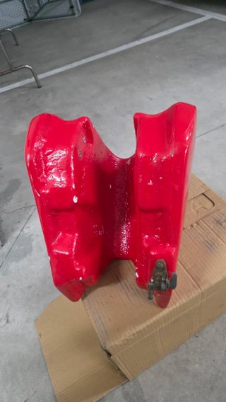Depósito Gasolina Honda XR 600 R rojo brillo.