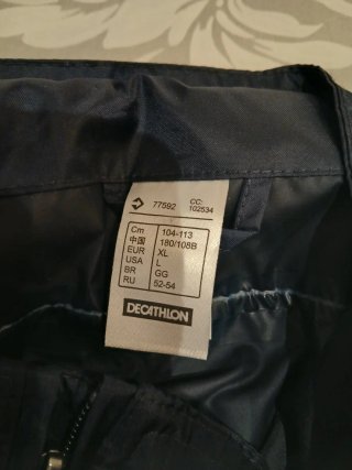 Chubasquero Decathlon Azul Talla Xl