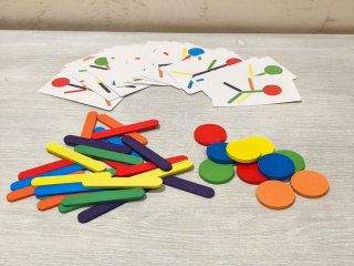 Piezas para hacer muñecos y formas método Montess