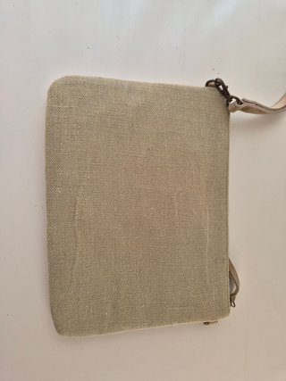 Bolso DAYADAY boho beige bordado espejos