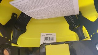 Casco de seguridad amarillo Delta Plus.
