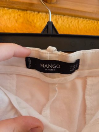 Vaqueros rectos Mango blancos