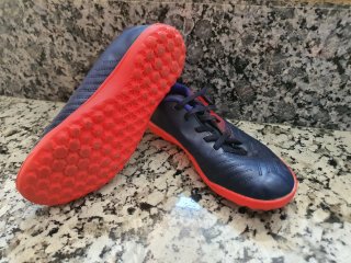 Zapatillas Fútbol Niño Azul/Rojo