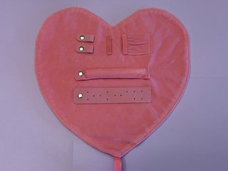 Joyero de viaje TOUS corazón rosa plegable