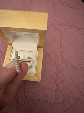 Pendientes Aro Oro 18k Perlas