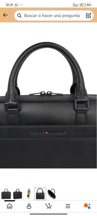 Maletín Tommy Hilfiger Negro