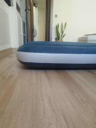 Colchón Hinchable Doble Azul con bomba de pie
