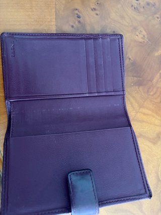 Tarjetero Billetero Loewe Piel Rojo/Morado