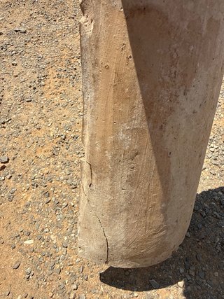 Lampara de piedra / tejas viejas y metal