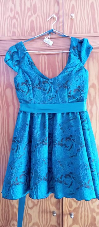 Vestido corto fiesta azul