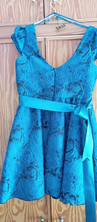 Vestido corto fiesta azul