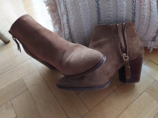 Botín serraje Massimo Dutti Talla 36