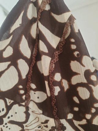 Vestido floral marrón y beige More&More Talla 38