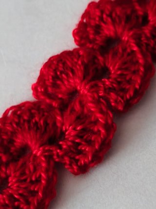 Bolso Misako Rojo + Collar y Pendientes Crochet