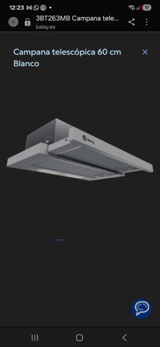Campana Extractora Balay 3BT263MB Nueva