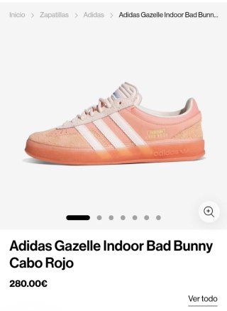 Adidas Bad Bunny Gazelle Indoor Naranja/Rosa