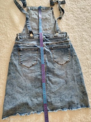 Salopette gonna jeans donna
