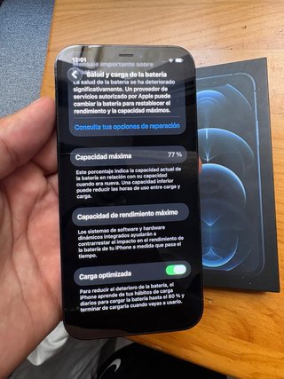 iPhone 12 Pro Blu con scatola e caricabatterie completo