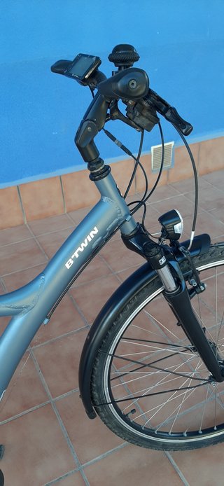 Bicicleta Eléctrica BTWIN Elops 920e Gris