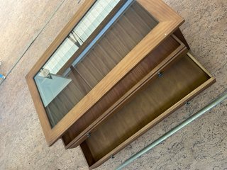 Mesa de centro madera y cristal