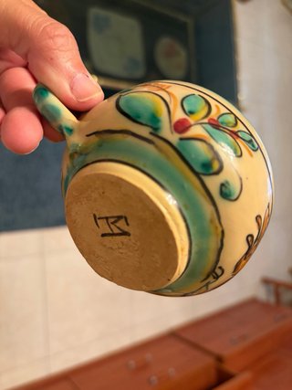 Juego de café cerámica Talavera conejos