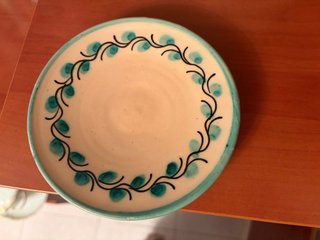 Juego de café cerámica Talavera conejos