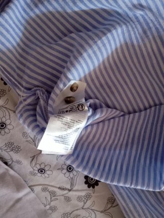 Camisa larga H&M rayas azules