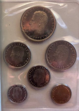 50 Aniversario seis monedas especiales españolas