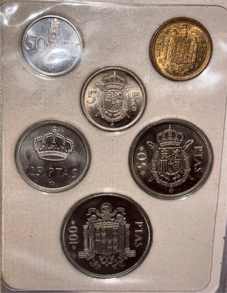 50 Aniversario seis monedas especiales españolas