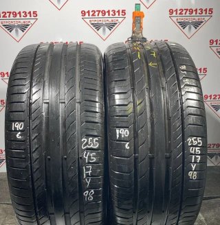 255 45 17 Y CONTINENTAL RUEDA AL 90% VIDA UTIL