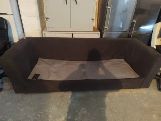 Sofá cama marrón