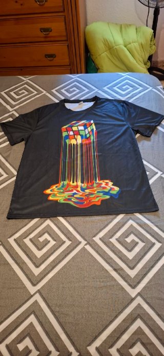 Camiseta Talla Única Diseño Cubo Mágico