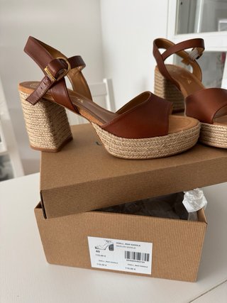 Sandalias UNISA Yute Talla 40 Marrón Nuevas