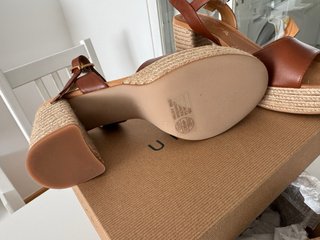 Sandalias UNISA Yute Talla 40 Marrón Nuevas