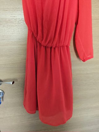 Vestido Zara Rojo Fiesta Talla S