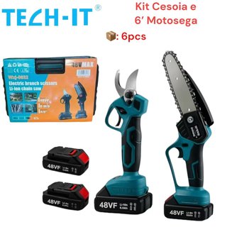 Kit Motosega e Cesoia a Batteria 48VF