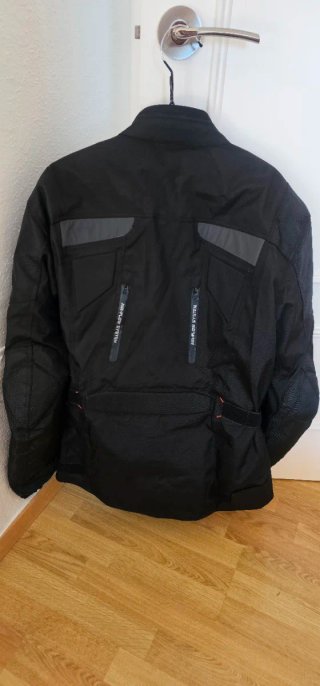 Chaqueta de moto negra Shiro