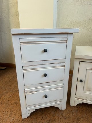 Conjunto 3 Muebles Auxiliares Blancos