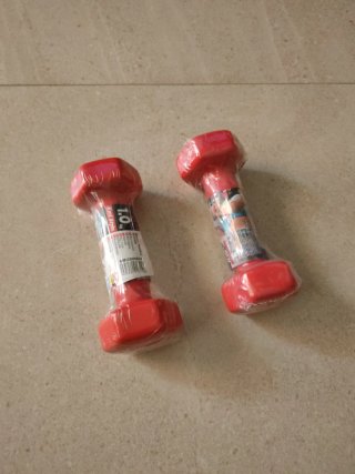 2 Mancuernas 1kg Rojas