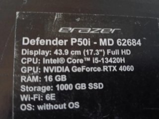 Medion Defender p50i Portátil