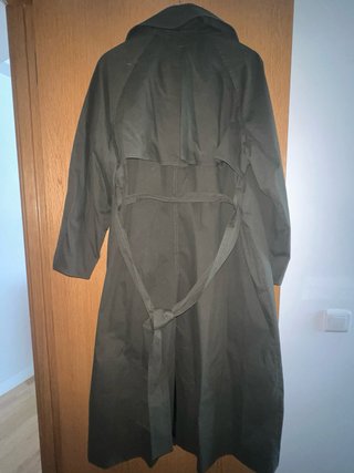 Trench Zara oversize verde talla S