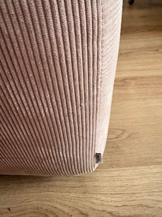 Divano modulare rosa in tessuto NUOVO DA USARE