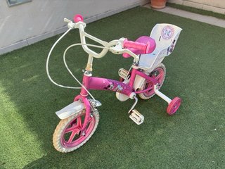 Bicicleta infantil Minnie Mouse rosa