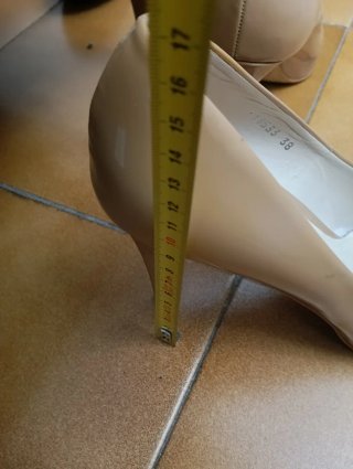 Zapatos tacón Gloria Ortiz beige perfecto estado