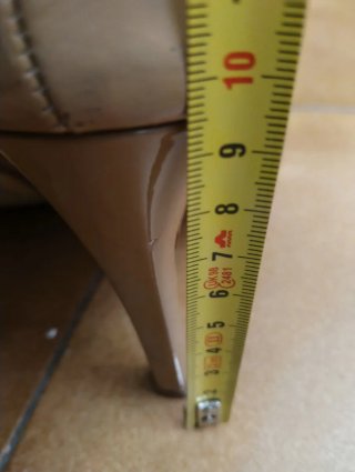 Zapatos tacón Gloria Ortiz beige perfecto estado