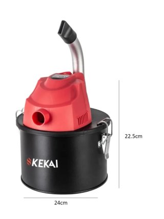 Kekai Aspirador de Cenizas Compacto 4 litros Adria