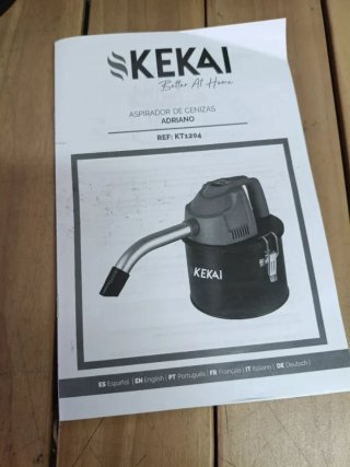 Kekai Aspirador de Cenizas Compacto 4 litros Adria