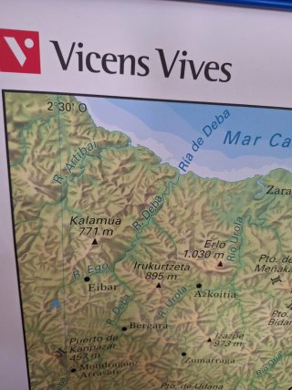Mapa físico Comunidad Foral de Navarra Vicens Vive