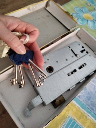 Cerradura de seguridad con llaves